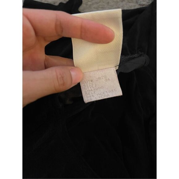 Tadashi wrap front‎ ruched side mini dress with long sleeves size 4 - Picture 9 of 9